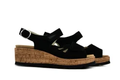 Sandalen En Slippers | Wijdte H^Waldläufer Waldlaufer Sandaal Wiebke Pigalle Schwarz