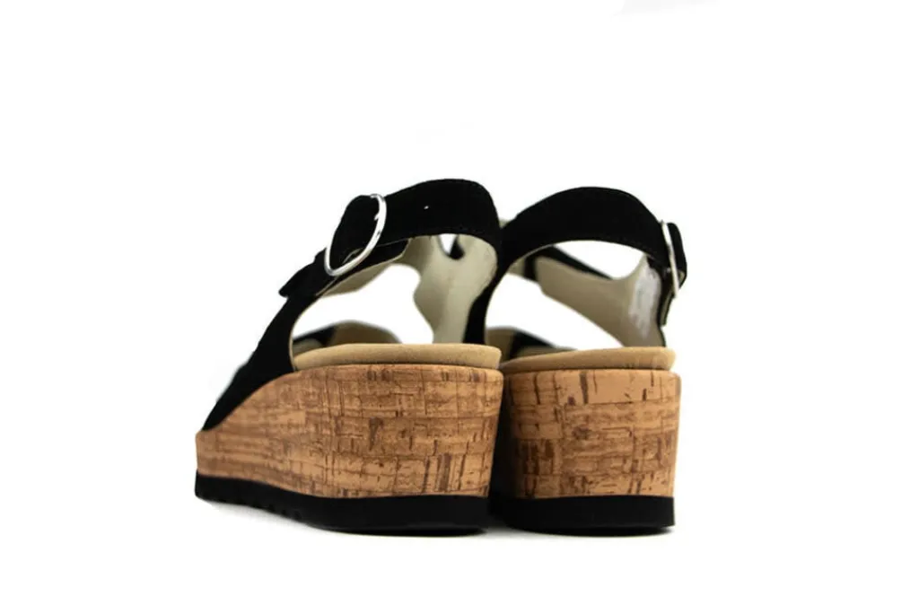 Sandalen En Slippers | Wijdte H^Waldläufer Waldlaufer Sandaal Wiebke Pigalle Schwarz
