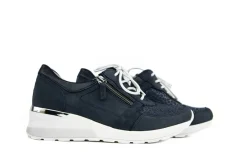 Sneakers | Wijdte H^Waldläufer Waldlaufer Sneaker Clara Bronx Marine