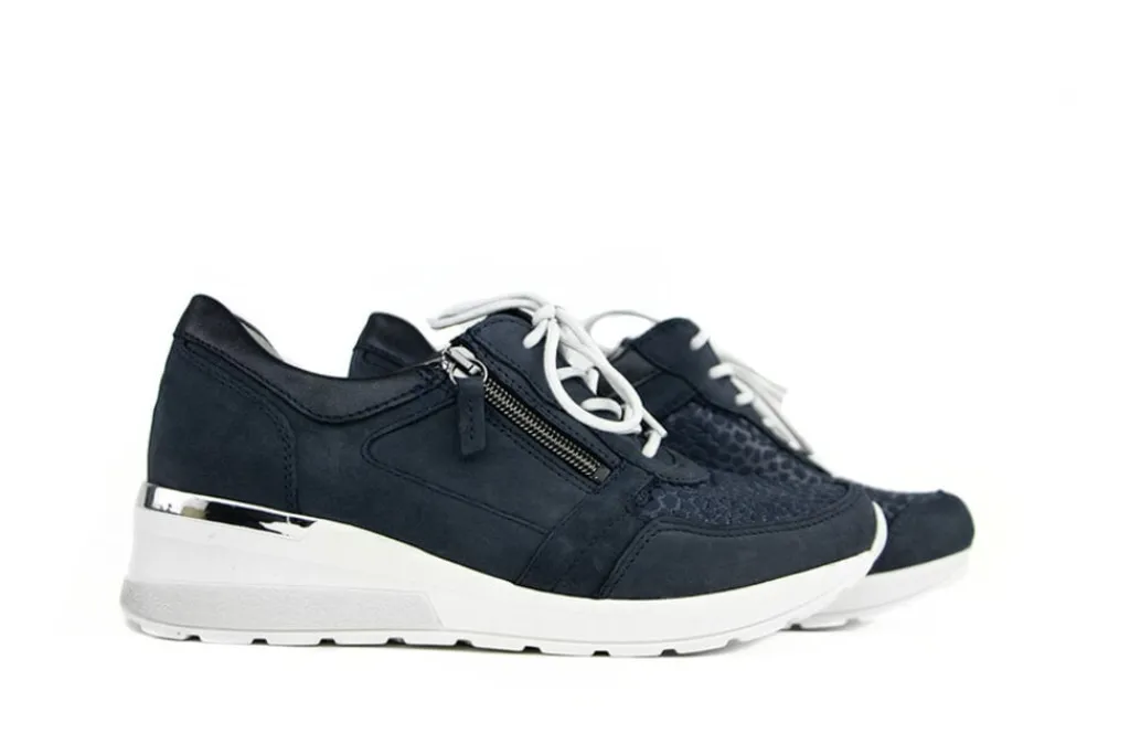 Sneakers | Wijdte H^Waldläufer Waldlaufer Sneaker Clara Bronx Marine