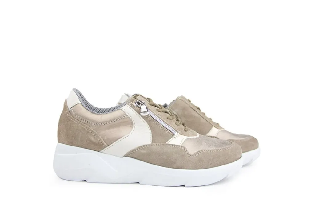 Sneakers | Wijdte K^Waldläufer Waldlaufer Sneaker Funky Lightgold Sabbia
