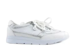 Sneakers^Waldläufer Waldlaufer Sneaker Jenny Woven Weiss Silber