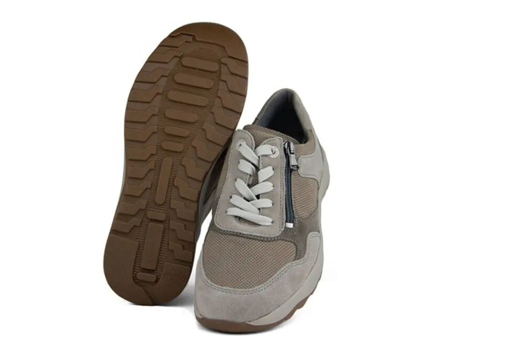 Sneakers^Waldläufer Waldlaufer Sneaker John Grey Beige Peltro