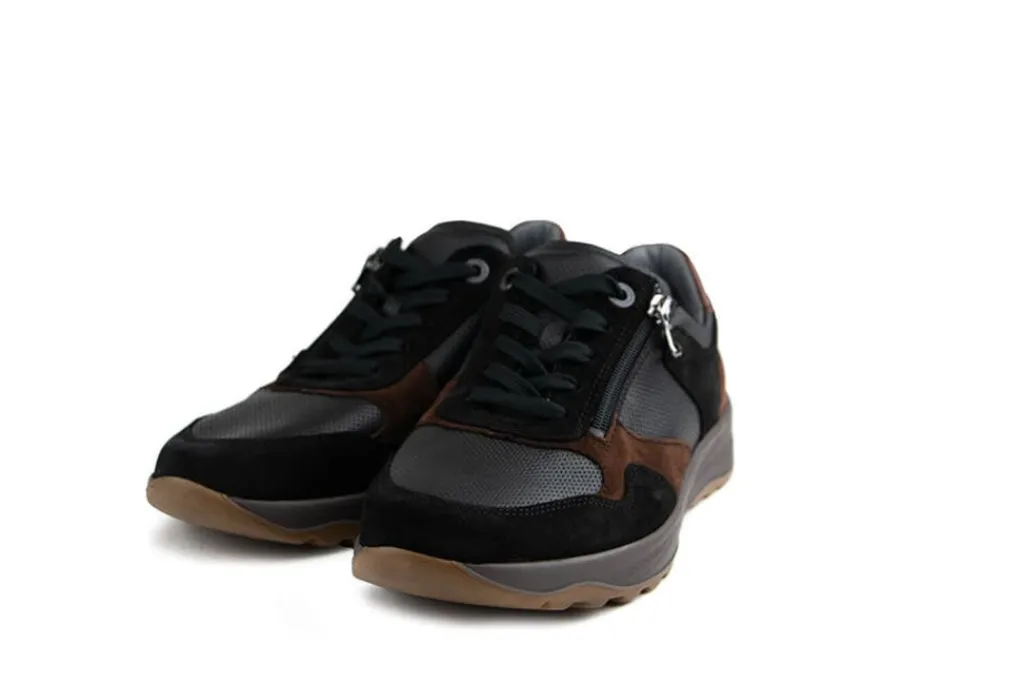 Sneakers^Waldläufer Waldlaufer Sneaker John Riva Schwarz Nuba