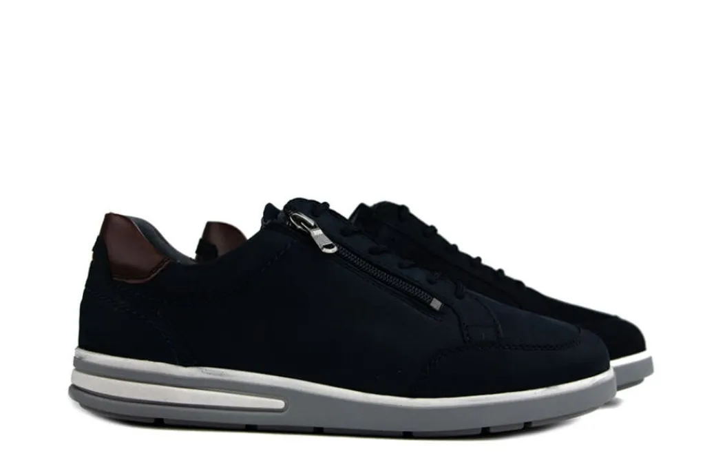 Sneakers^Waldläufer Waldlaufer Sneaker Klemens Marine Cognac