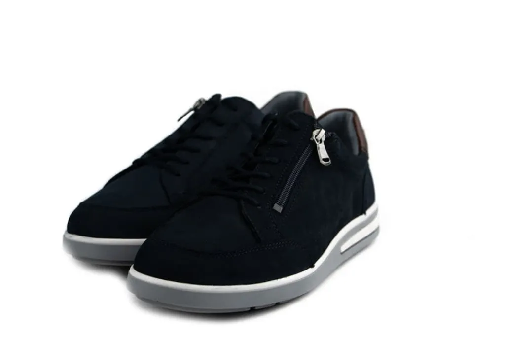 Sneakers^Waldläufer Waldlaufer Sneaker Klemens Marine Cognac