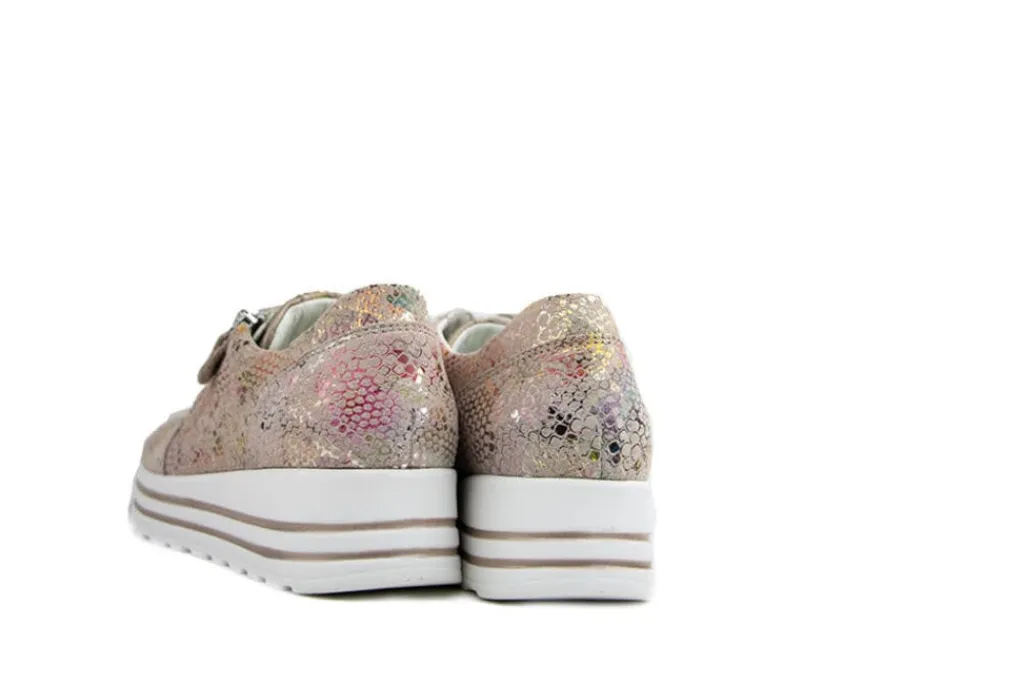 Sneakers | Wijdte H^Waldläufer Waldlaufer Sneaker Lana Eclis Rosa Lightgold