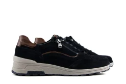 Sneakers^Waldläufer Waldlaufer Sneakers Etienne Donkerblauw Suede