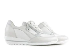 Sneakers^Waldläufer Waldlaufer Sneakers Himona Piga Wit Zilver