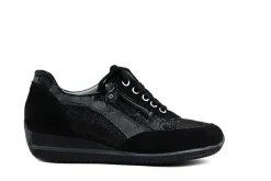 Sneakers | Wijdte H^Waldläufer Waldlaufer Sneakers Himona Zwart Snake