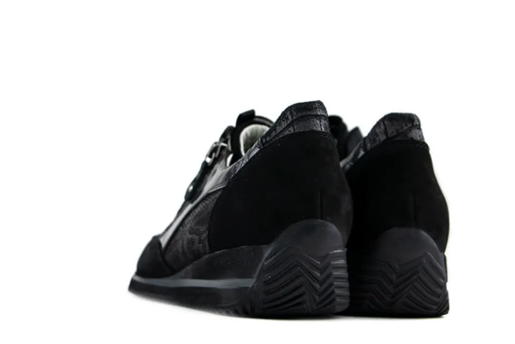 Sneakers | Wijdte H^Waldläufer Waldlaufer Sneakers Himona Zwart Snake