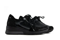 Sandalen En Slippers | Wijdte H^Waldläufer Waldlaufer Sneakers Zwart Clara Brizu Giraffe