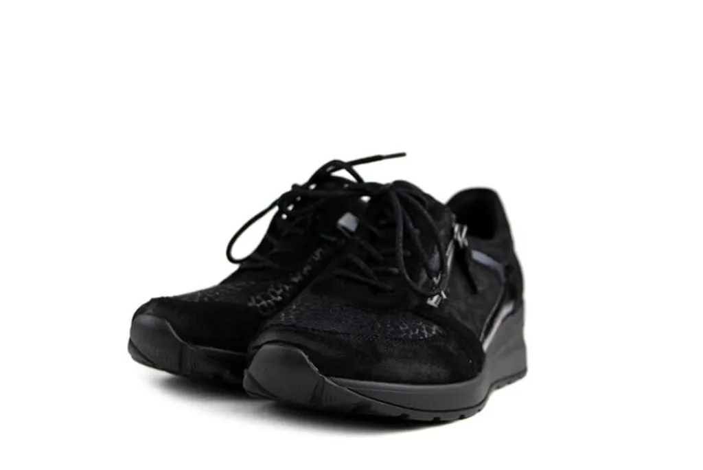 Sandalen En Slippers | Wijdte H^Waldläufer Waldlaufer Sneakers Zwart Clara Brizu Giraffe
