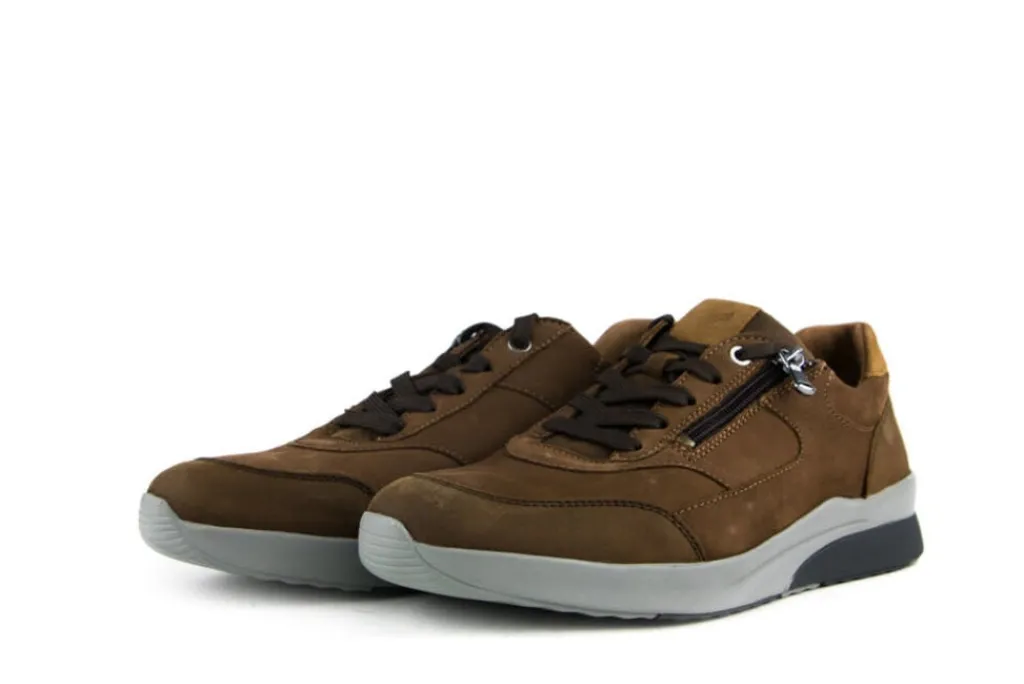 Veterschoenen^Waldläufer Waldlaufer Veter Fabian Crazy Horse Tabak Sienna