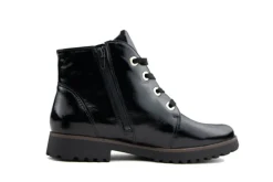 Veterboots En Bikerboots | Wijdte H^Waldläufer Waldlaufer Veterboot Elisa Schwarz Taipei
