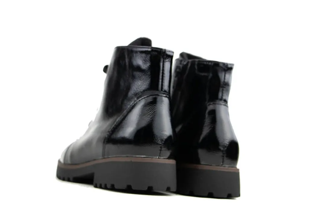 Veterboots En Bikerboots | Wijdte H^Waldläufer Waldlaufer Veterboot Elisa Schwarz Taipei