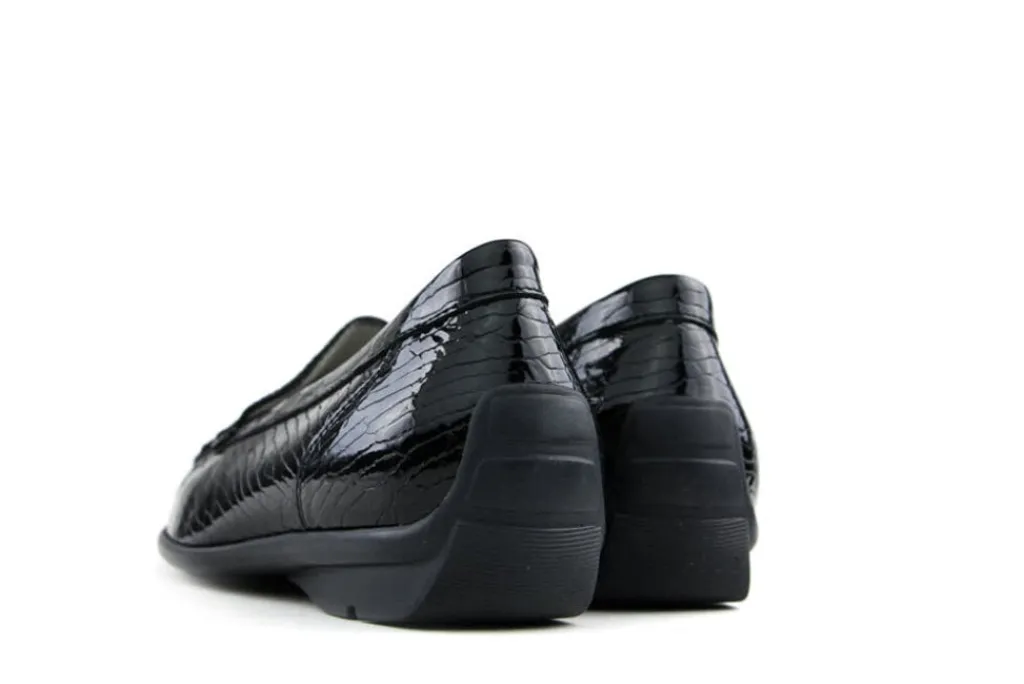 Loafers | Wijdte H^Waldläufer Loafers Zwart Harriet Brez