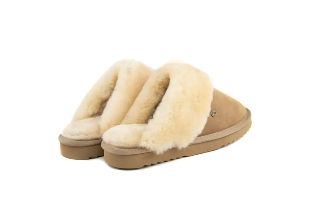 Pantoffels^Warmbat Boots Flurry Camel Suede