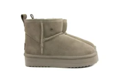Enkellaarzen^Warmbat Boots Wallaby Plateau Moss Suede