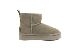 Enkellaarzen^Warmbat Boots Wallaby Plateau Moss Suede