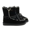 Enkellaarzen^Warmbat Boots Waturra Lace Black Suede