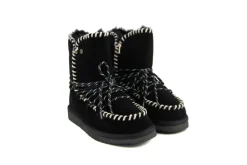 Enkellaarzen^Warmbat Boots Waturra Lace Black Suede