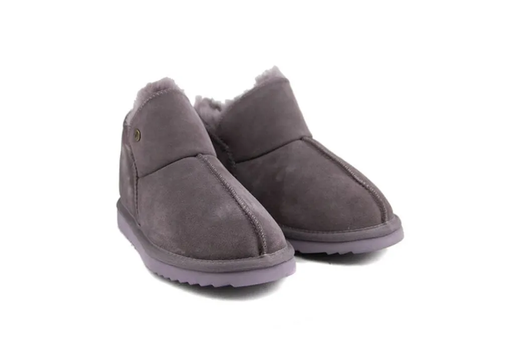 Pantoffels^Warmbat Boots Willow Plum Paars Suede