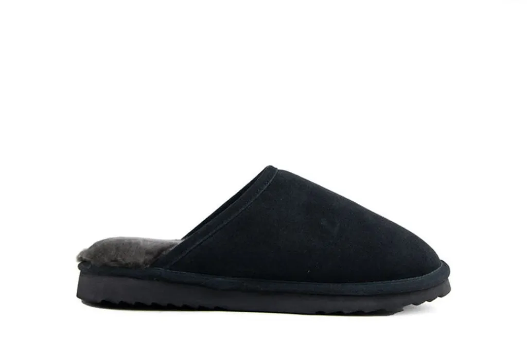 Pantoffels^Warmbat Classic Charcoal Suede