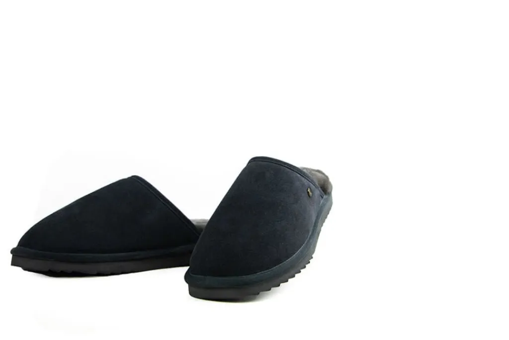Pantoffels^Warmbat Classic Charcoal Suede
