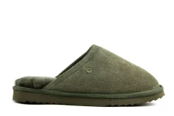 Pantoffels^Warmbat Classic Olive Suede