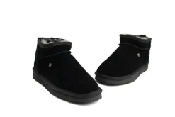 Pantoffels | Enkellaarzen^Warmbat Durack Woman Black Suede