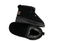 Pantoffels | Enkellaarzen^Warmbat Durack Woman Black Suede