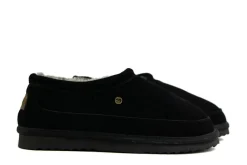 Pantoffels^Warmbat Ebor Black Suede