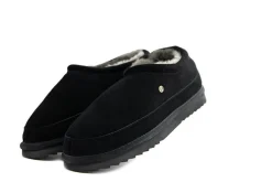Pantoffels^Warmbat Ebor Black Suede