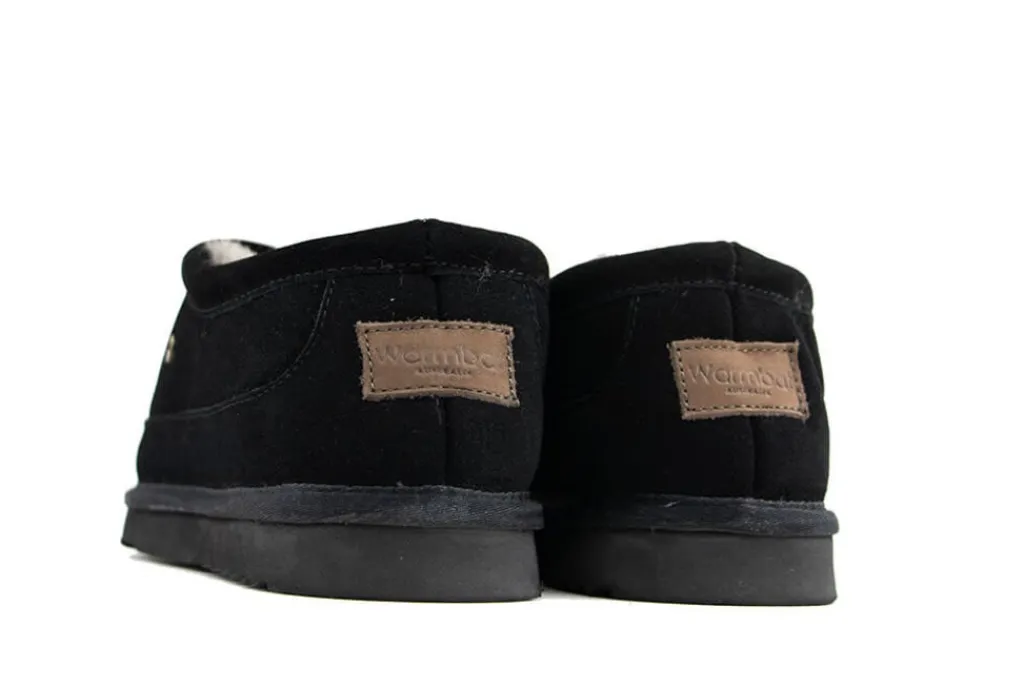 Pantoffels^Warmbat Ebor Black Suede