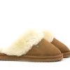 Pantoffels^Warmbat Flurry Cognac Suede