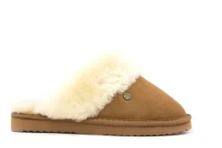 Pantoffels^Warmbat Flurry Cognac Suede