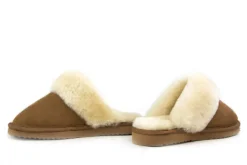 Pantoffels^Warmbat Flurry Cognac Suede