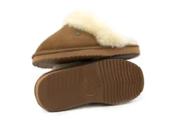 Pantoffels^Warmbat Flurry Cognac Suede