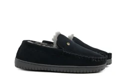 Pantoffels^Warmbat Grizzly Men Charcoal Suede