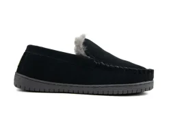 Pantoffels^Warmbat Grizzly Men Charcoal Suede