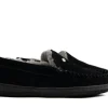 Pantoffels^Warmbat Grizzly Zwart Suede