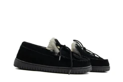 Pantoffels^Warmbat Koala Black Suede