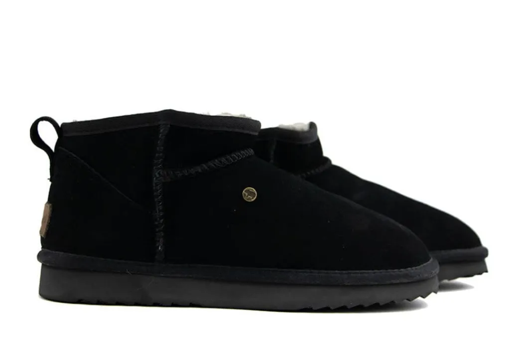 Pantoffels^Warmbat Laarzen Durack Men Black Suede