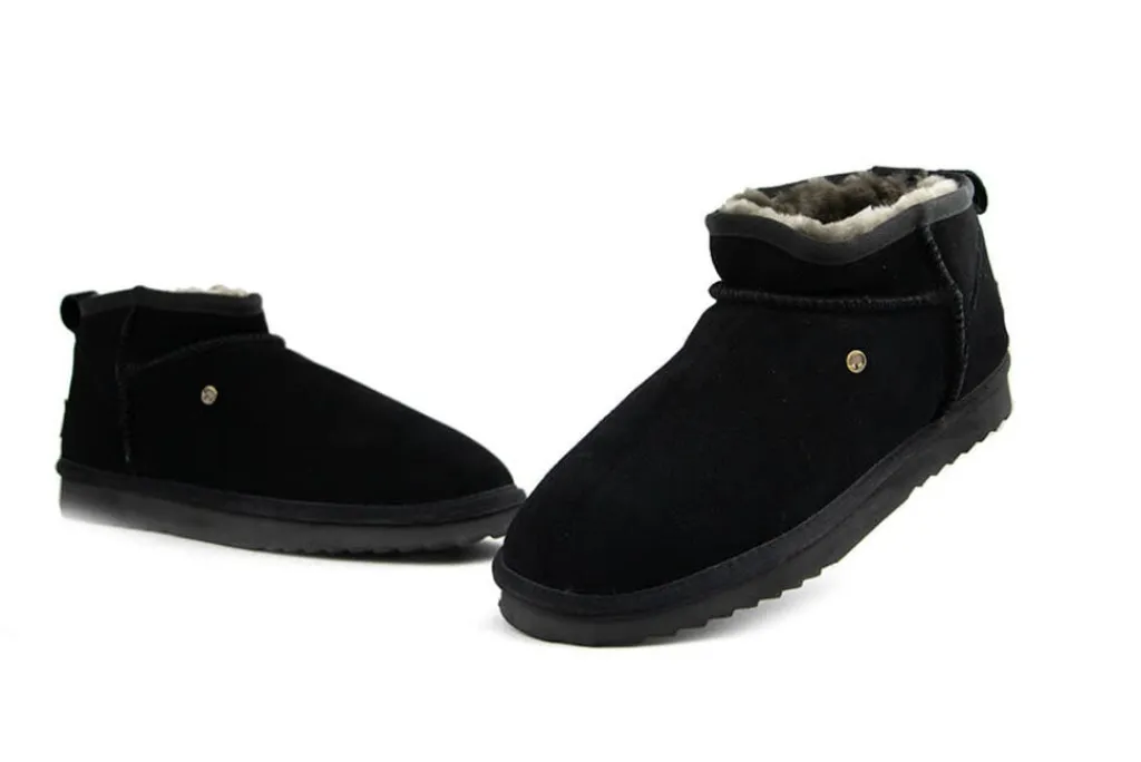 Pantoffels^Warmbat Laarzen Durack Men Black Suede