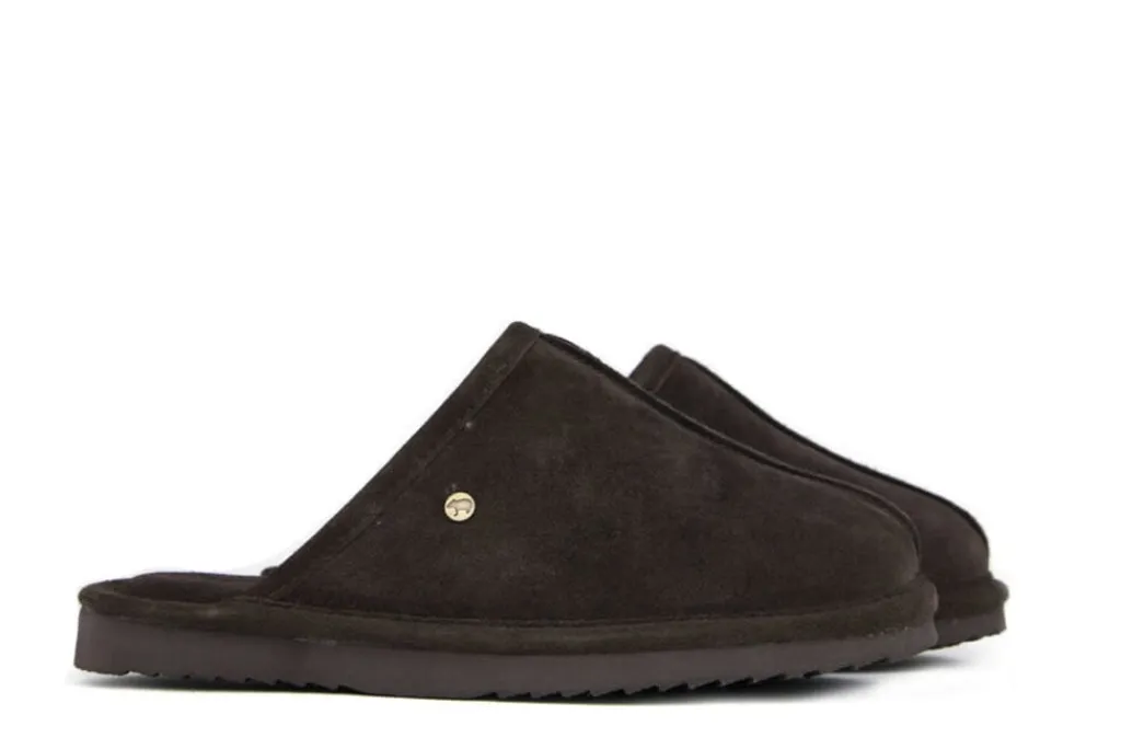 Pantoffels^Warmbat Muil Barron Choco Suede