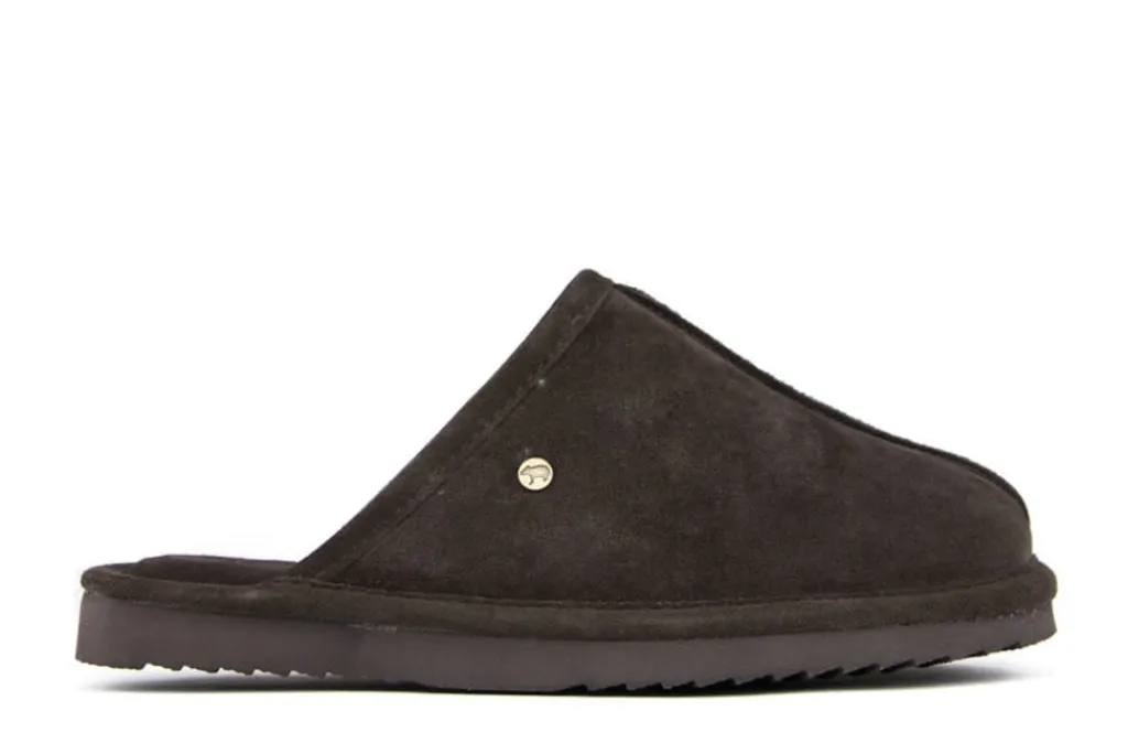 Pantoffels^Warmbat Muil Barron Choco Suede
