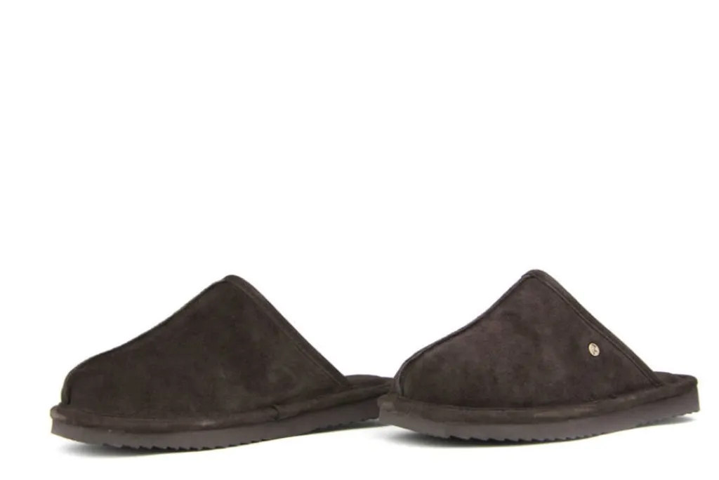 Pantoffels^Warmbat Muil Barron Choco Suede