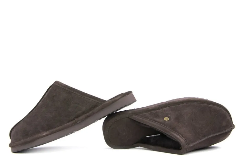 Pantoffels^Warmbat Muil Barron Choco Suede