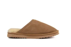 Pantoffels^Warmbat Muil Cognac Suede Classic
